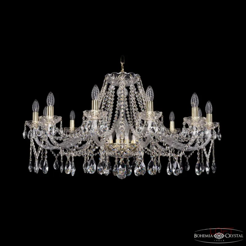 Подвесная люстра Bohemia Ivele Crystal 1413 1413/12/360 G Подвесная люстра Bohemia Ivele Crystal 1413 1413/12/360 G