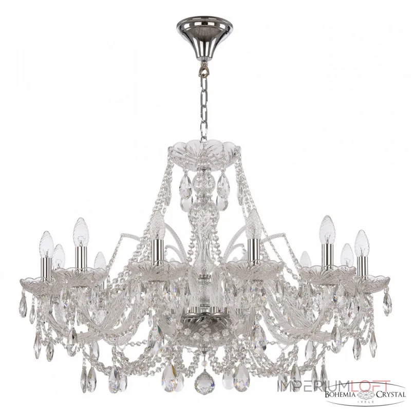 Подвесная люстра Bohemia Ivele Crystal 105 105/12/300 Ni Подвесная люстра Bohemia Ivele Crystal 105 105/12/300 Ni