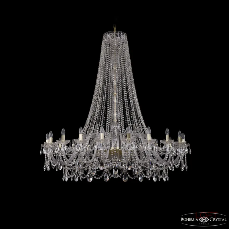 Подвесная люстра Bohemia Ivele Crystal 1411 1411/20/530/h-157 G Подвесная люстра Bohemia Ivele Crystal 1411 1411/20/530/h-157 G