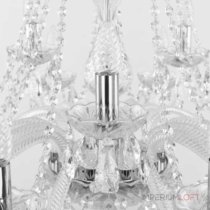 Подвесная люстра Bohemia Ivele Crystal 107 107/10+5/300 Ni