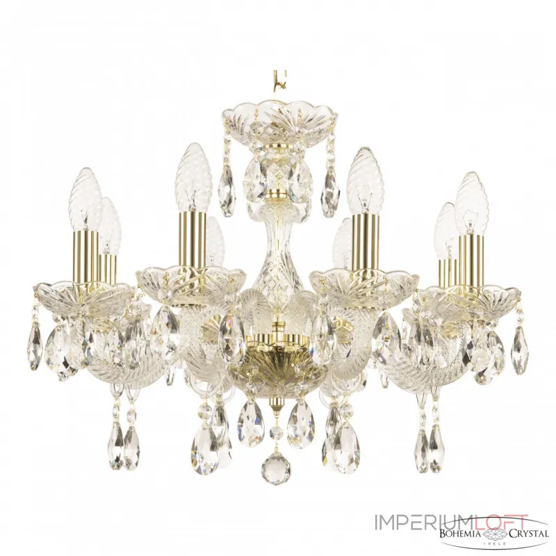 Подвесная люстра Bohemia Ivele Crystal 117 117/8/165 G Подвесная люстра Bohemia Ivele Crystal 117 117/8/165 G