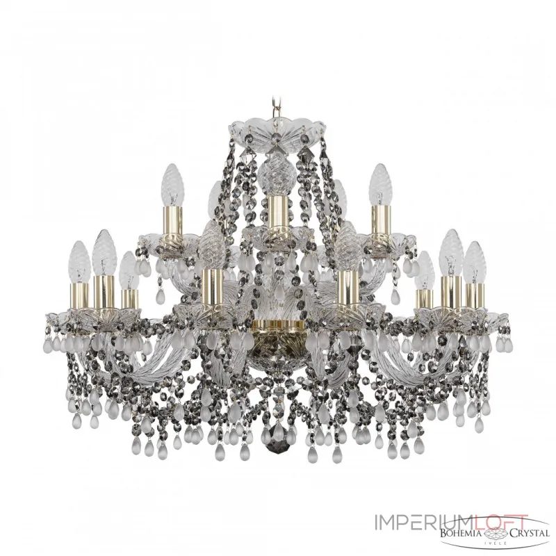 Подвесная люстра Bohemia Ivele Crystal 1410 1410/10+5/240 G V0300 R731 Подвесная люстра Bohemia Ivele Crystal 1410 1410/10+5/240 G V0300 R731