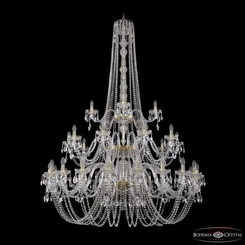 Подвесная люстра Bohemia Ivele Crystal 1402 1402/20+10+5/530/h-206/3d G