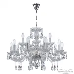 Подвесная люстра Bohemia Ivele Crystal 117 117/10+5/240 Ni