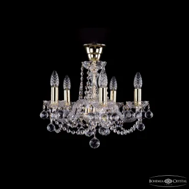 Подвесная люстра Bohemia Ivele Crystal 1402 1402/5/141 G Balls tube