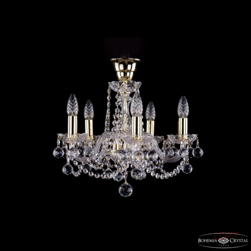 Подвесная люстра Bohemia Ivele Crystal 1402 1402/5/141 G Balls tube