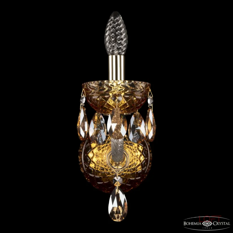 Бра Bohemia Ivele Crystal 5417 5417B/1/165 G Amber/M-1F K721 Бра Bohemia Ivele Crystal 5417 5417B/1/165 G Amber/M-1F K721