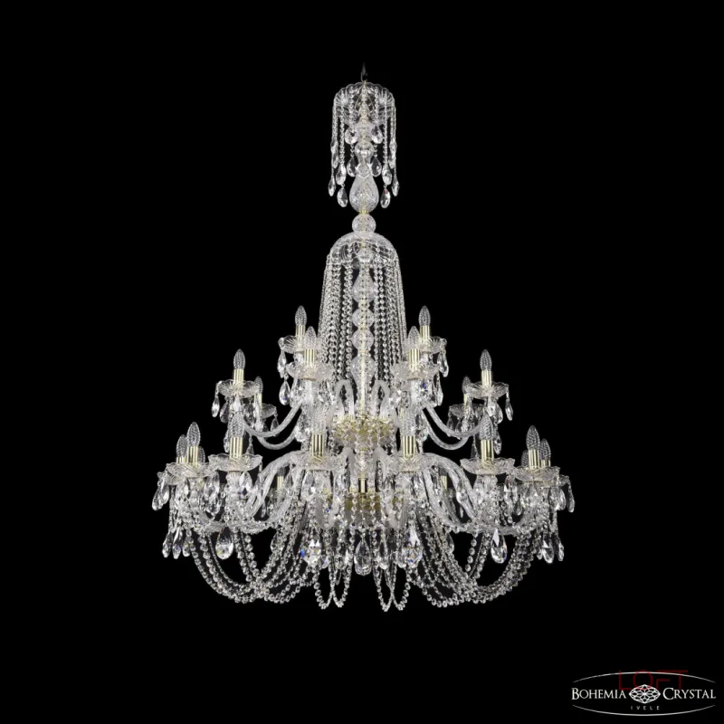 Подвесная люстра Bohemia Ivele Crystal 1402 1402/16+8+4/400/XL-160/2d G