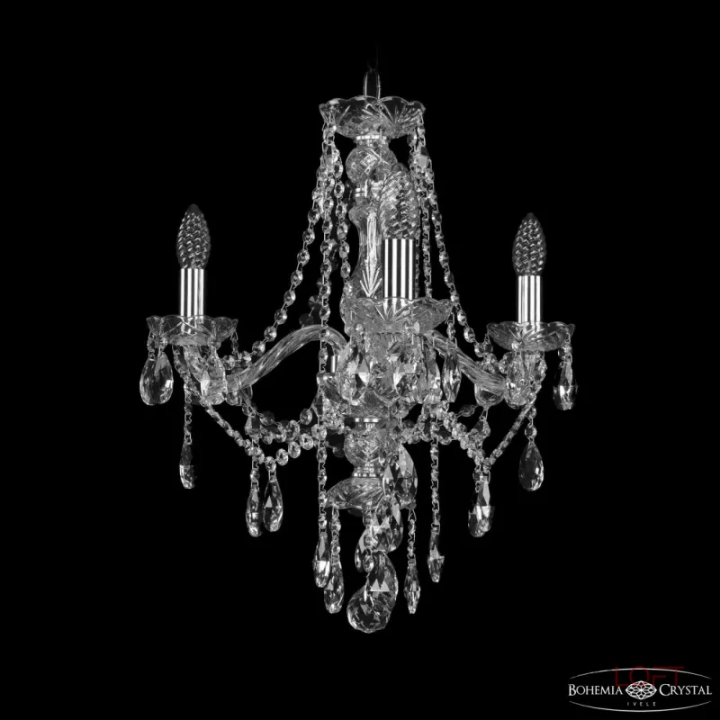 Подвесная люстра Bohemia Ivele Crystal 1415 1415/3/165 Ni Подвесная люстра Bohemia Ivele Crystal 1415 1415/3/165 Ni
