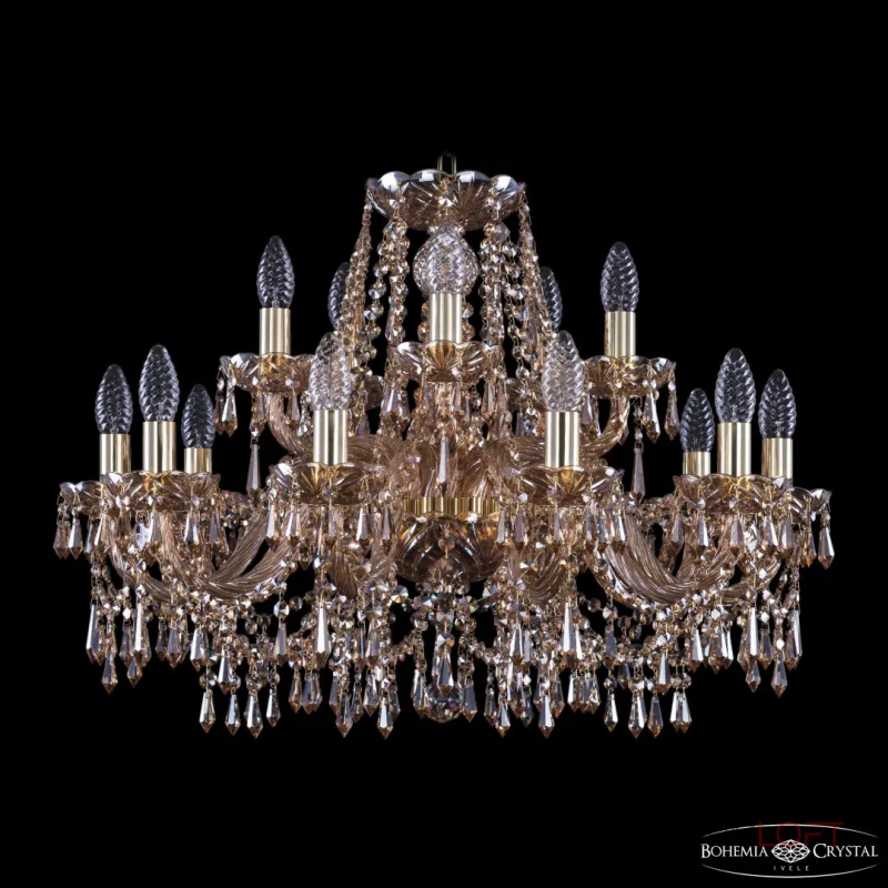 Подвесная люстра Bohemia Ivele Crystal 1403 1403/10+5/240 G M721