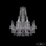Подвесная люстра Bohemia Ivele Crystal 1403 1403/8+4/195/h-60 Ni