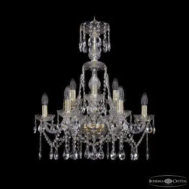 Подвесная люстра Bohemia Ivele Crystal 1413 1413/6+3/200/XL-66 G Подвесная люстра Bohemia Ivele Crystal 1413 1413/6+3/200/XL-66 G