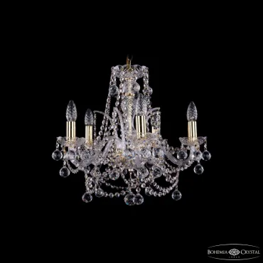Подвесная люстра Bohemia Ivele Crystal 1411 1411/5/160 G Balls Подвесная люстра Bohemia Ivele Crystal 1411 1411/5/160 G Balls