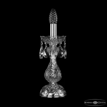 Настольная лампа Bohemia Ivele Crystal 1402 1402L/1-31 Ni Настольная лампа Bohemia Ivele Crystal 1402 1402L/1-31 Ni