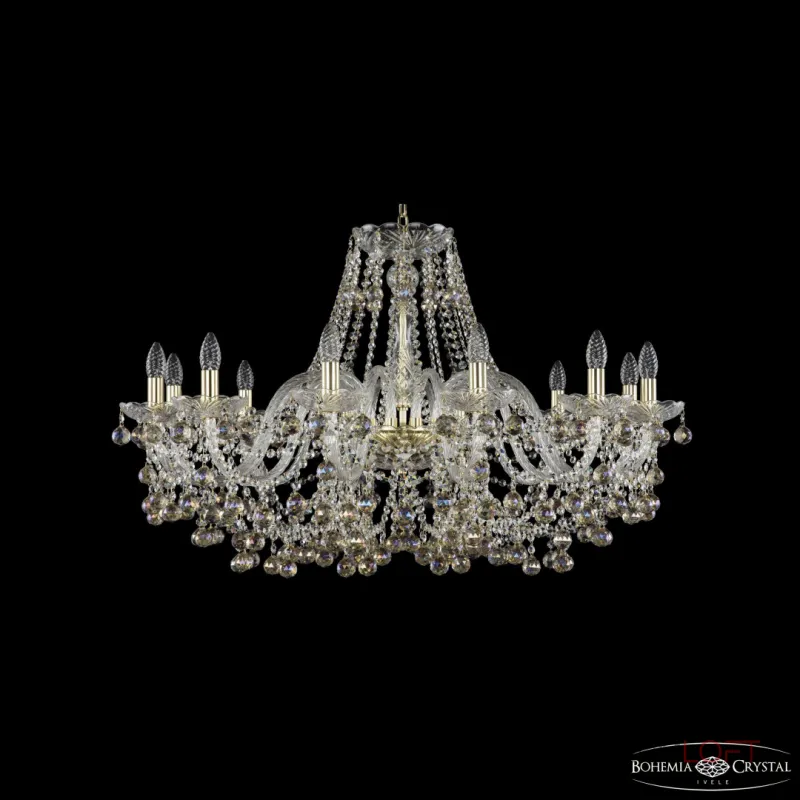 Подвесная люстра Bohemia Ivele Crystal 1409 1409/12/360 G K801