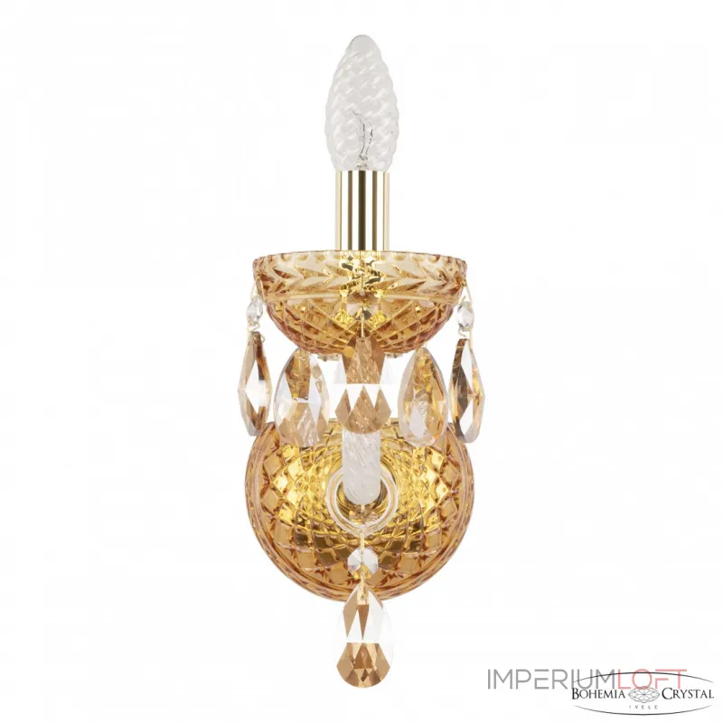 Бра Bohemia Ivele Crystal 5417 5417B/1/165 G Amber/M-1F K721 Бра Bohemia Ivele Crystal 5417 5417B/1/165 G Amber/M-1F K721