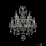 Подвесная люстра Bohemia Ivele Crystal 1415 1415/8+4/165/2d Ni