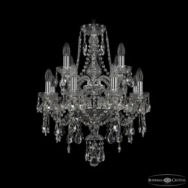 Подвесная люстра Bohemia Ivele Crystal 1415 1415/8+4/165/2d Ni Подвесная люстра Bohemia Ivele Crystal 1415 1415/8+4/165/2d Ni