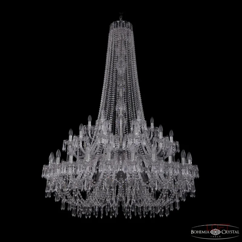 Подвесная люстра Bohemia Ivele Crystal 1403 1403/24+12+6/460/h-177/2d Ni