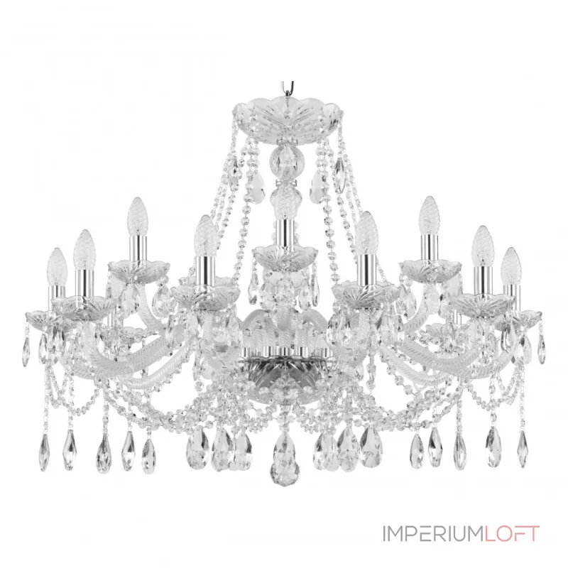 Подвесная люстра Bohemia Ivele Crystal 107 107/10+5/300 Ni
