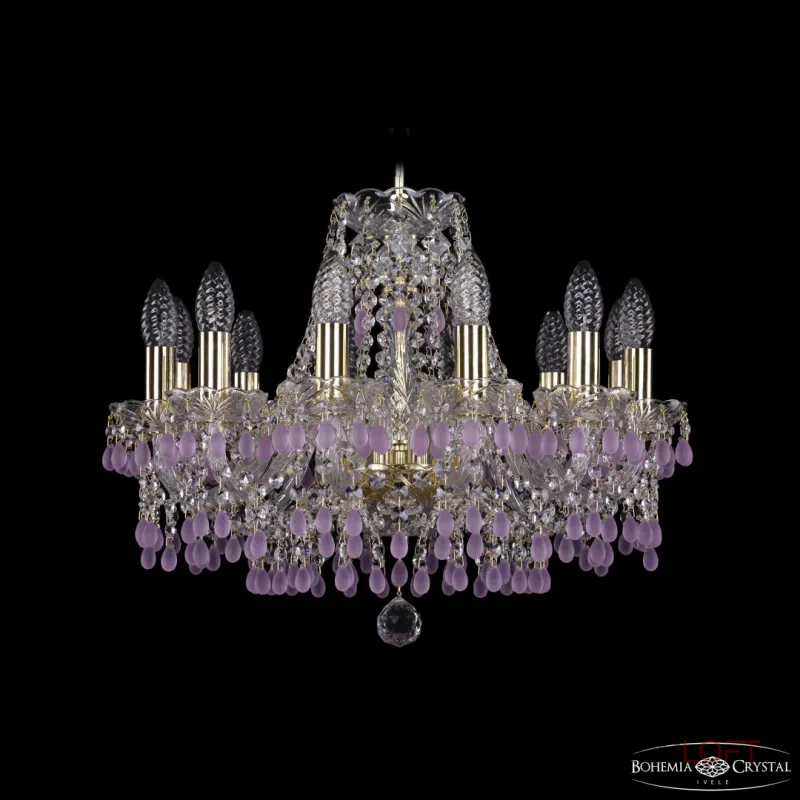 Подвесная люстра Bohemia Ivele Crystal 1410 1410/12/160 G V7010 Подвесная люстра Bohemia Ivele Crystal 1410 1410/12/160 G V7010