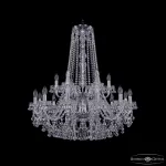 Подвесная люстра Bohemia Ivele Crystal 1409 1409/12+6/300/h-94/2d Ni