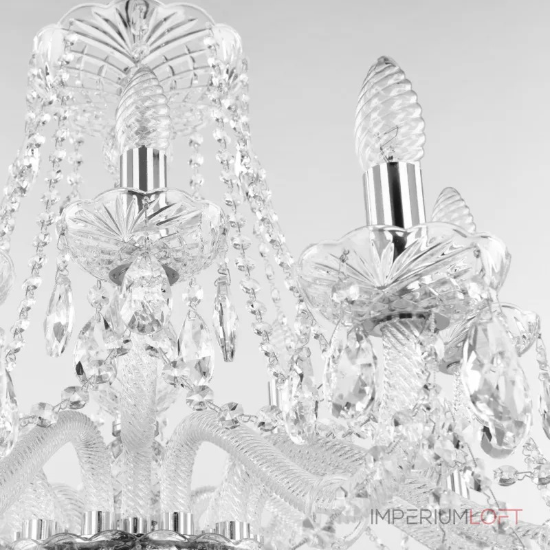 Подвесная люстра Bohemia Ivele Crystal 107 107/10+5/300 Ni