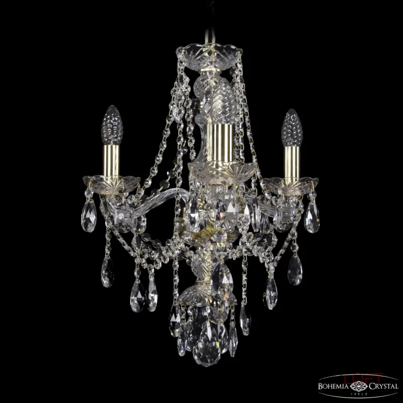 Подвесная люстра Bohemia Ivele Crystal 1415 1415/3/141 G Подвесная люстра Bohemia Ivele Crystal 1415 1415/3/141 G
