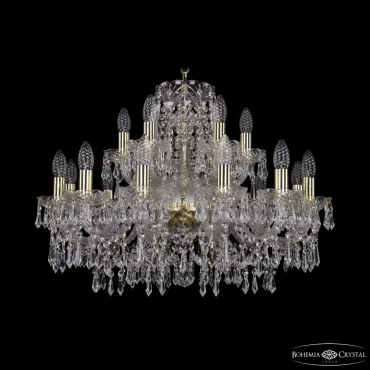 Подвесная люстра Bohemia Ivele Crystal 1403 1403/12+6/240 G Подвесная люстра Bohemia Ivele Crystal 1403 1403/12+6/240 G