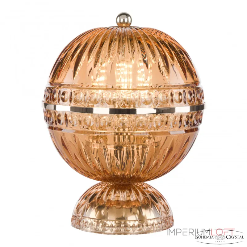 Настольная лампа Bohemia Ivele Crystal 5480 5480L/17 G Amber/M-1G Настольная лампа Bohemia Ivele Crystal 5480 5480L/17 G Amber/M-1G