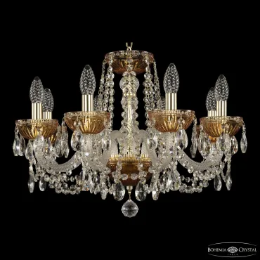 Подвесная люстра Bohemia Ivele Crystal 5402 5402/8/195 G Amber/M-1G