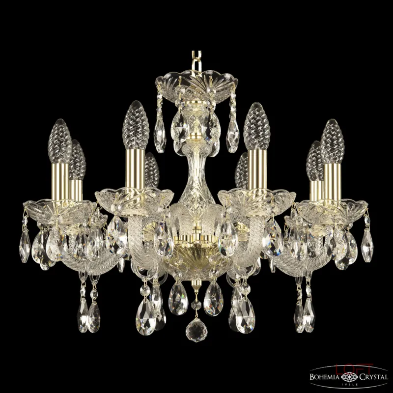 Подвесная люстра Bohemia Ivele Crystal 117 117/8/165 G Подвесная люстра Bohemia Ivele Crystal 117 117/8/165 G
