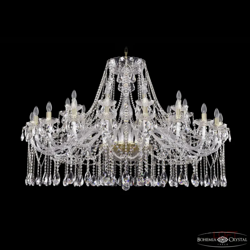Подвесная люстра Bohemia Ivele Crystal 1413 1413/20+10/530 G