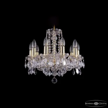 Подвесная люстра Bohemia Ivele Crystal 1402 1402/10/141 G Leafs