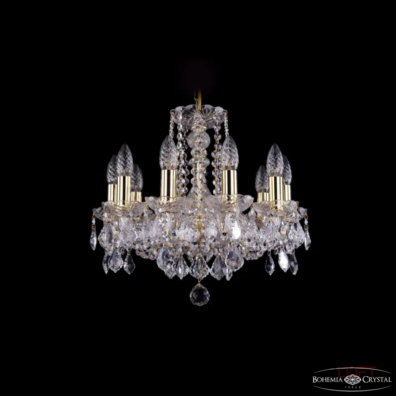 Подвесная люстра Bohemia Ivele Crystal 1402 1402/10/141 G Leafs
