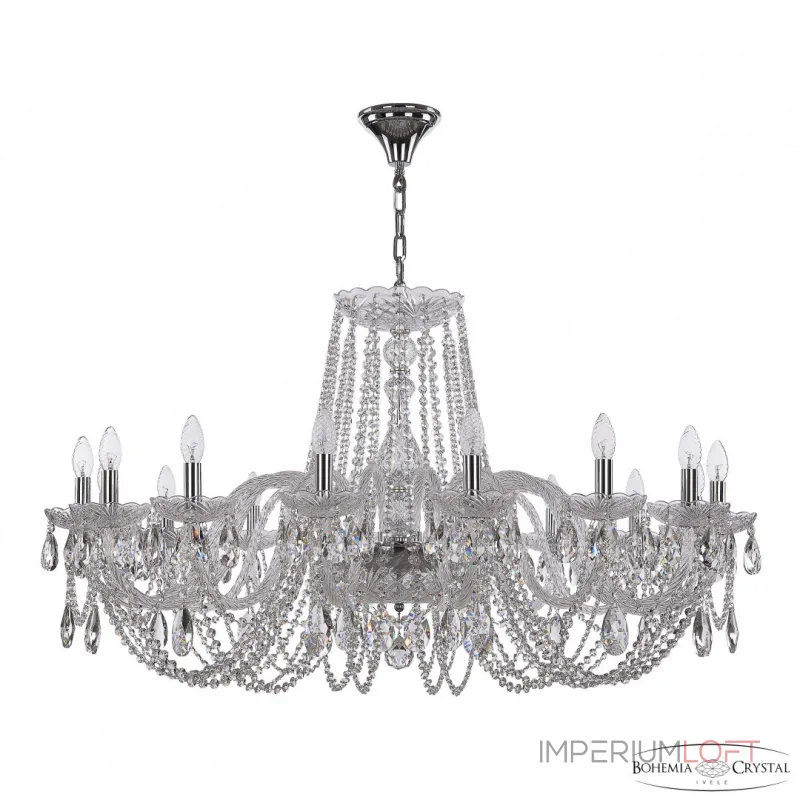 Подвесная люстра Bohemia Ivele Crystal 1402 1402/16/400 Ni