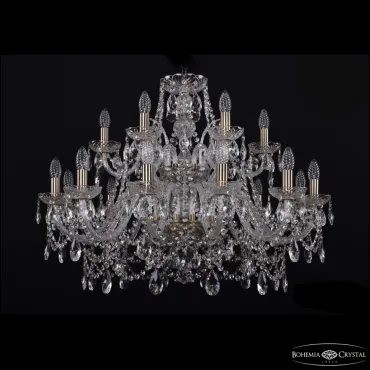 Подвесная люстра Bohemia Ivele Crystal 1411 1411/12+6/300/2d Pa
