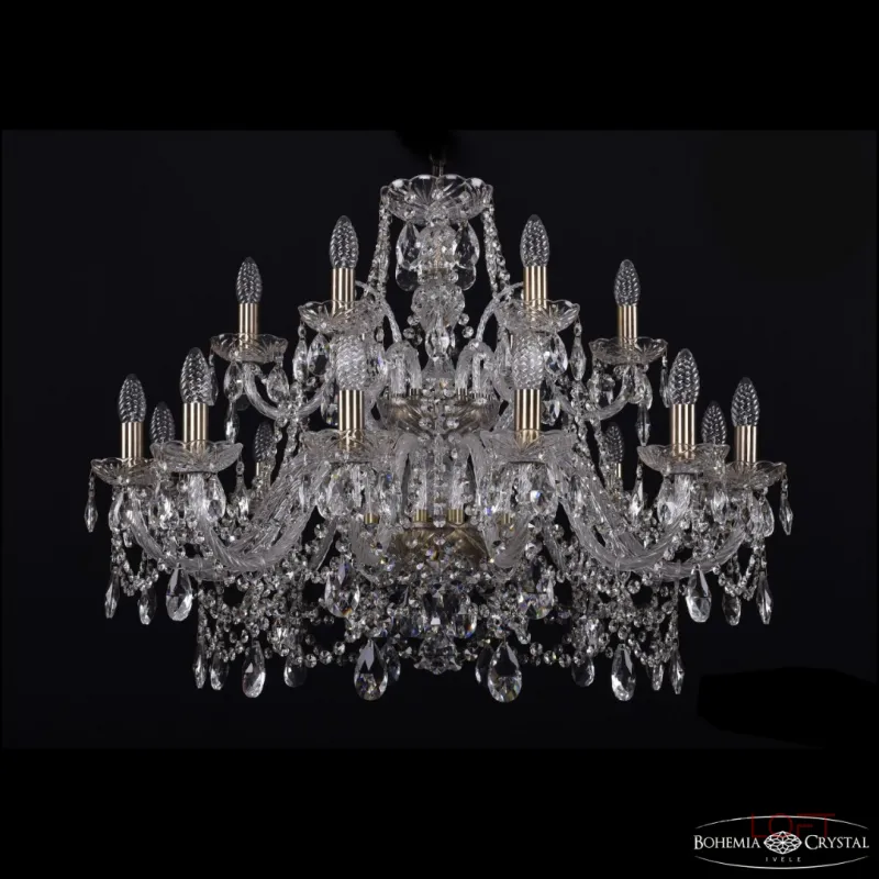 Подвесная люстра Bohemia Ivele Crystal 1411 1411/12+6/300/2d Pa