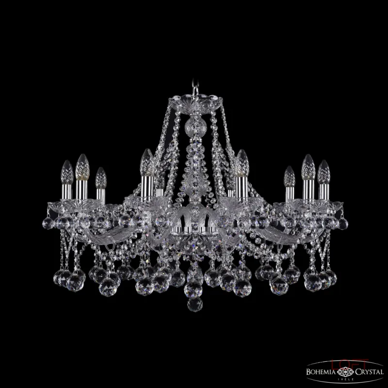 Подвесная люстра Bohemia Ivele Crystal 1413 1413/10/300 Ni Balls