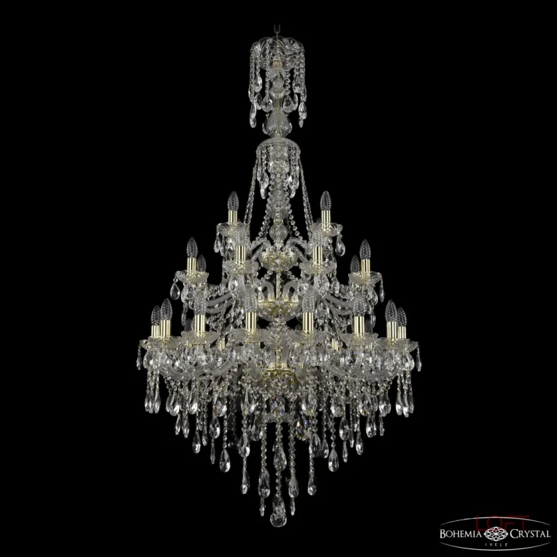 Подвесная люстра Bohemia Ivele Crystal 1415 1415/16+8+4/300/XL-155/3d G