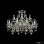 Подвесная люстра Bohemia Ivele Crystal 1411 1411/10+5/240 G K801