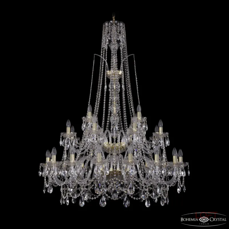 Подвесная люстра Bohemia Ivele Crystal 1411 1411/16+8+4/400/XL-150/2d G Подвесная люстра Bohemia Ivele Crystal 1411 1411/16+8+4/400/XL-150/2d G