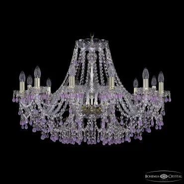 Подвесная люстра Bohemia Ivele Crystal 1410 1410/12/300 G V7010