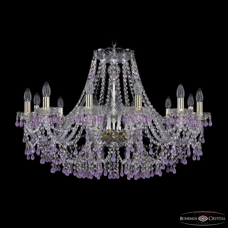 Подвесная люстра Bohemia Ivele Crystal 1410 1410/12/300 G V7010 Подвесная люстра Bohemia Ivele Crystal 1410 1410/12/300 G V7010