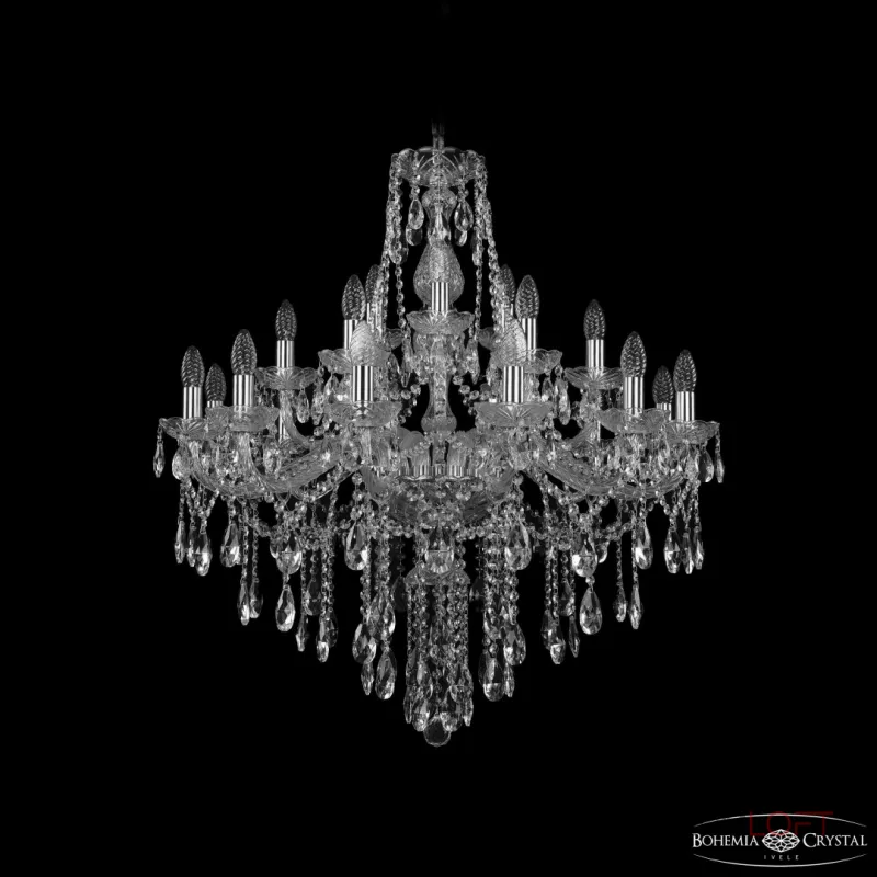 Подвесная люстра Bohemia Ivele Crystal 1415 1415/12+6+3/300 Ni Подвесная люстра Bohemia Ivele Crystal 1415 1415/12+6+3/300 Ni