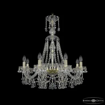 Подвесная люстра Bohemia Ivele Crystal 1409 1409/8/240/XL-75 G