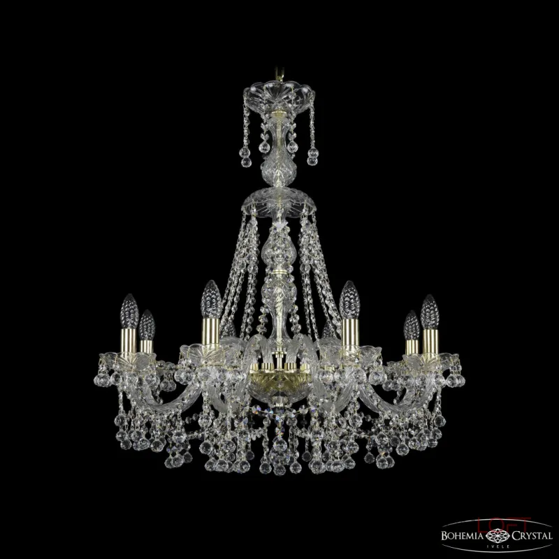 Подвесная люстра Bohemia Ivele Crystal 1409 1409/8/240/XL-75 G