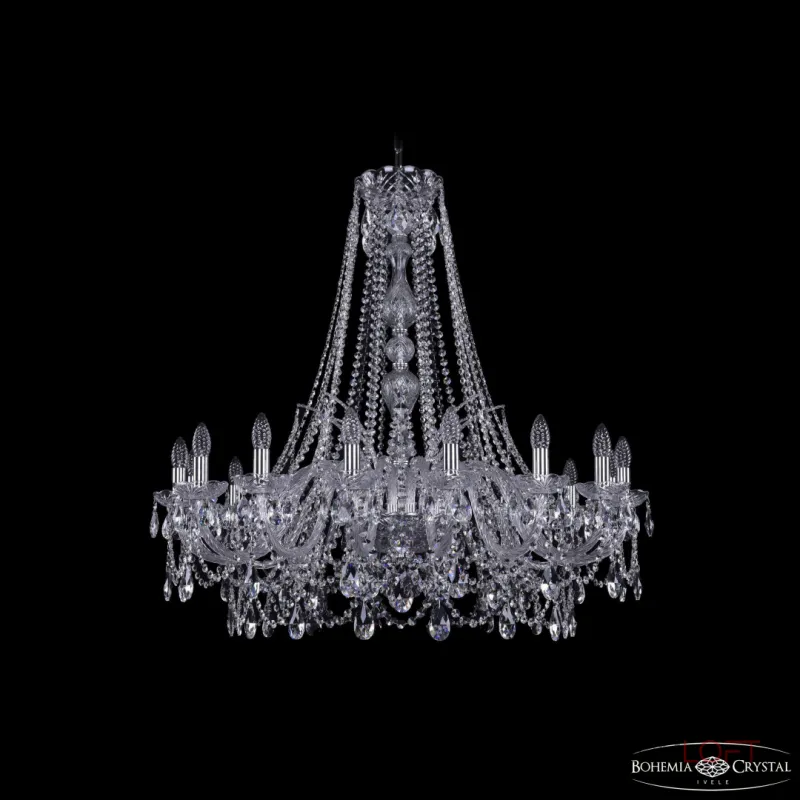 Подвесная люстра Bohemia Ivele Crystal 1411 1411/16/360/h-95 Ni Подвесная люстра Bohemia Ivele Crystal 1411 1411/16/360/h-95 Ni