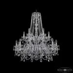 Подвесная люстра Bohemia Ivele Crystal 1411 1411/12+6/300/h-93/2d Ni
