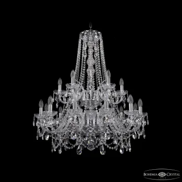 Люстра Bohemia Ivele Crystal 1411 1411/12+6/300/h-93/2d Ni
